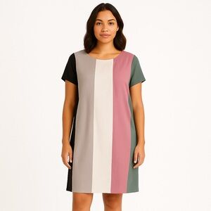 Entro Modest Linen Shift Dress